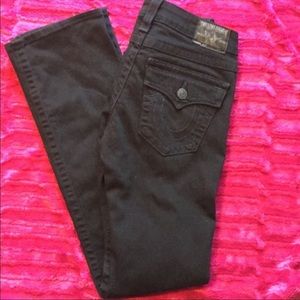 True Religion Billy straight leg jeans Distressed